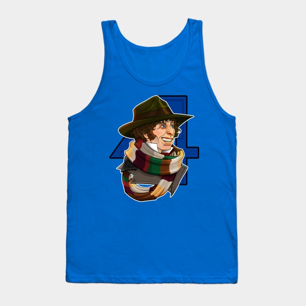 The Fourth Doctor Tank Top by RoguePlanets